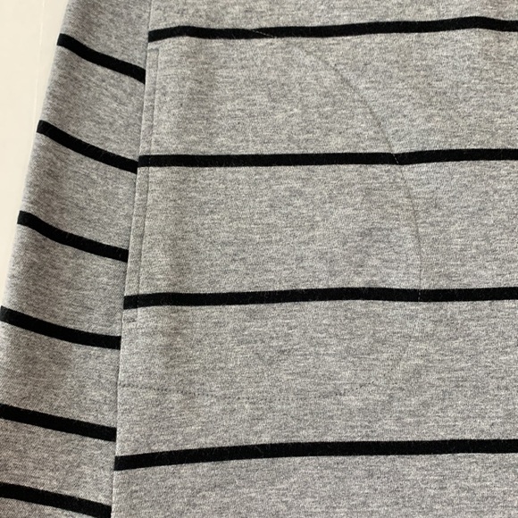 J Jill Gray And Black Striped A-line Dress - Picture 5 of 8